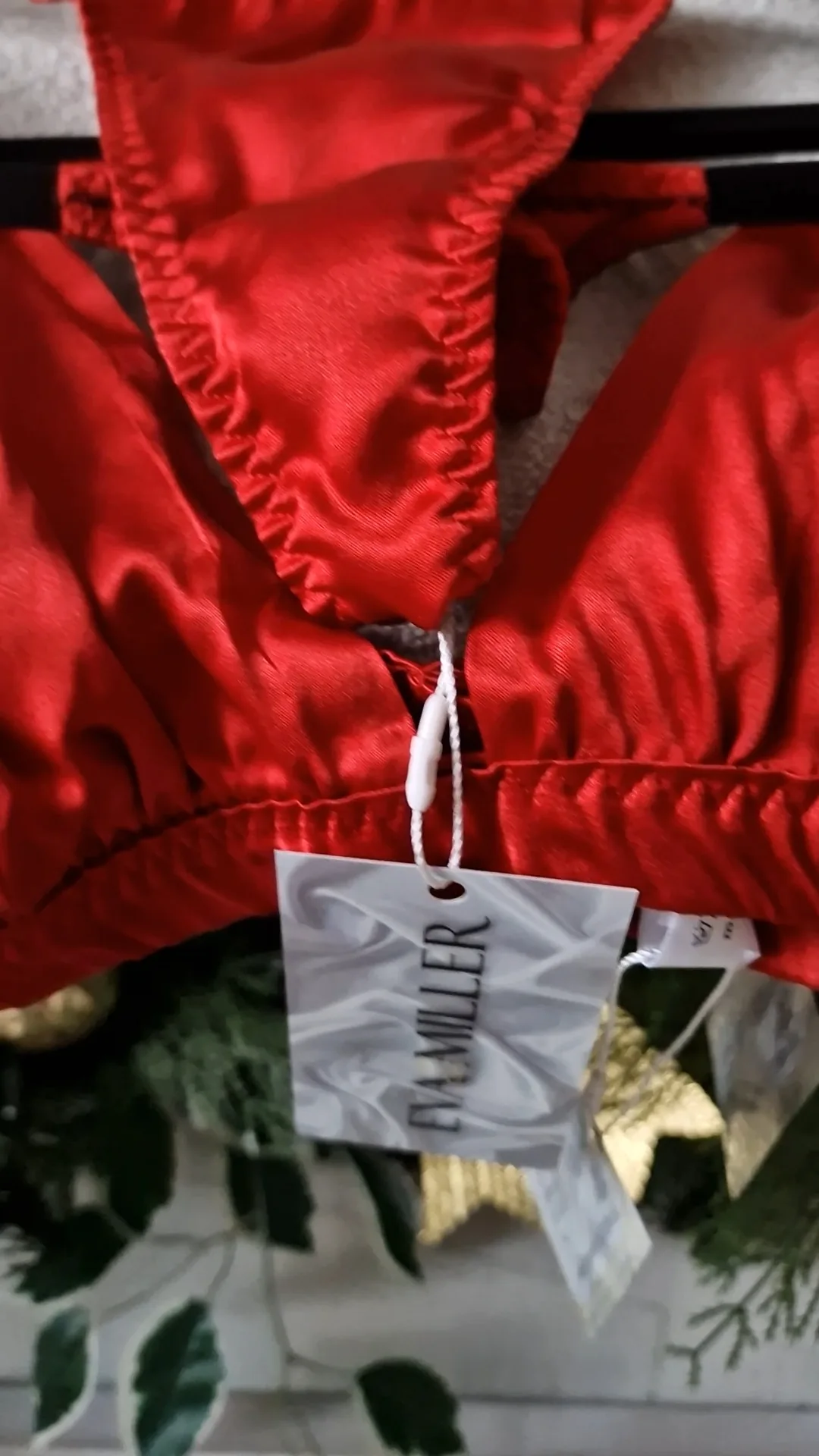 Eva Miller red silk set